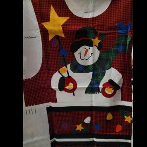 VTG Snowman Jumper Bodice By Vip Cut And Sew Misses XS- LG